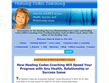 Tablet Screenshot of healingcodescoaching.com